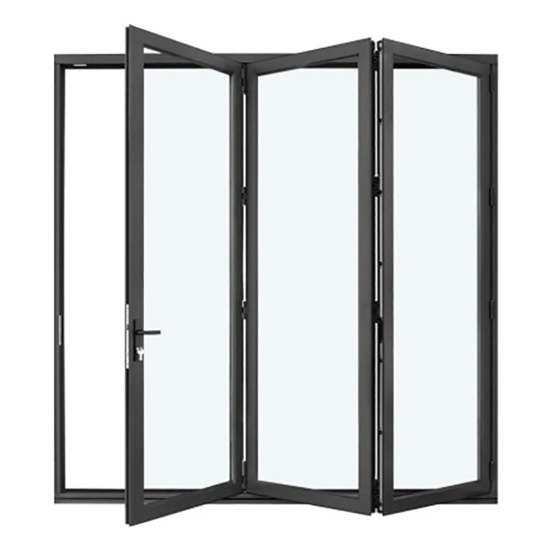 Pórtelas de Alumínio Bi-Fold com rompimento térmico e espessura de parede de alumínio de 1,4 mm