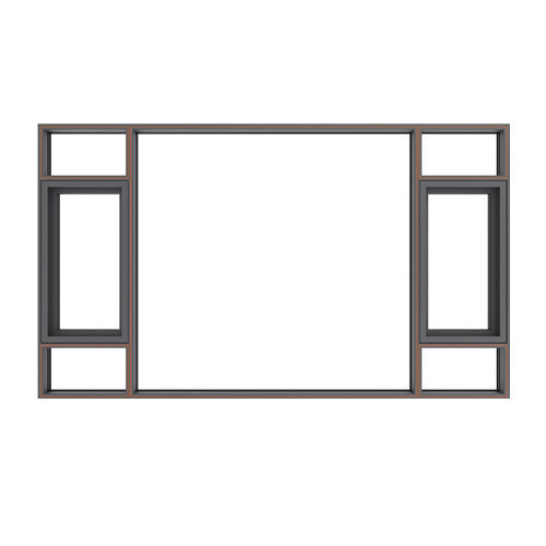 Design personalizado Janela de revestimento horizontal Preços acessíveis para comercial e residencial