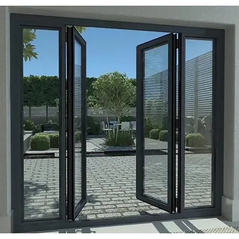 Projeto residencial deve ter portas de alumínio bi-dobrada com opção de atualização de vidro triplex