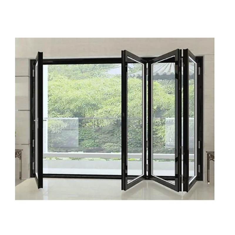 Porta de revestimento de liga de alumínio de estilo europeu Design minimalista e atualização de vidro triplex