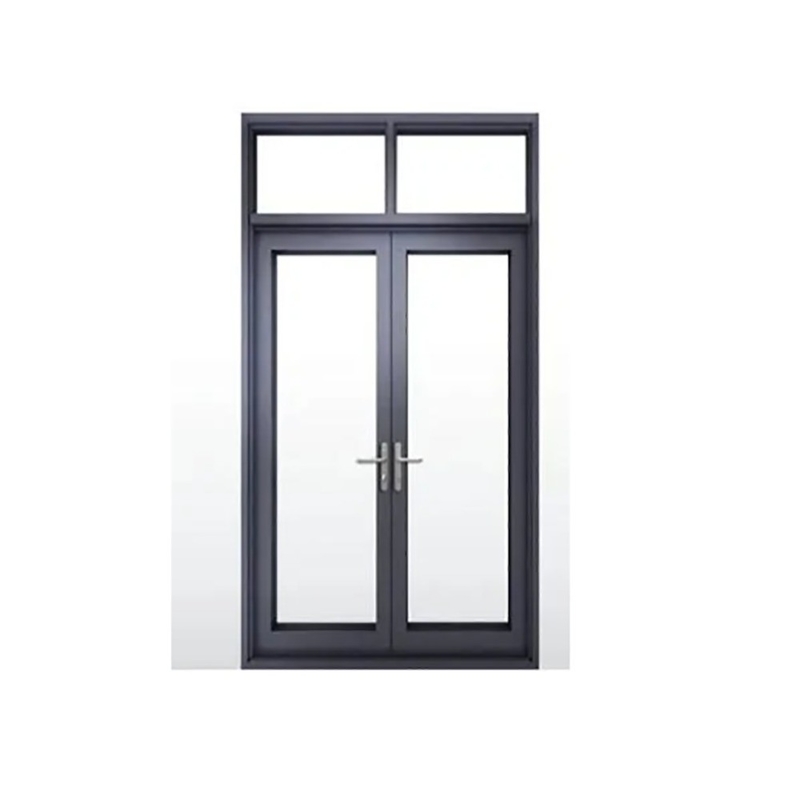 Porta de revestimento de liga de alumínio de estilo europeu Design minimalista e atualização de vidro triplex