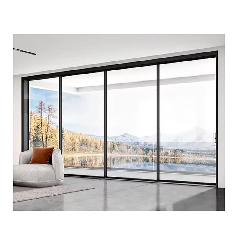 Solução de decoração de fachada Porta deslizante de alumínio de 70 mm para serviço Apartamento Townhouse