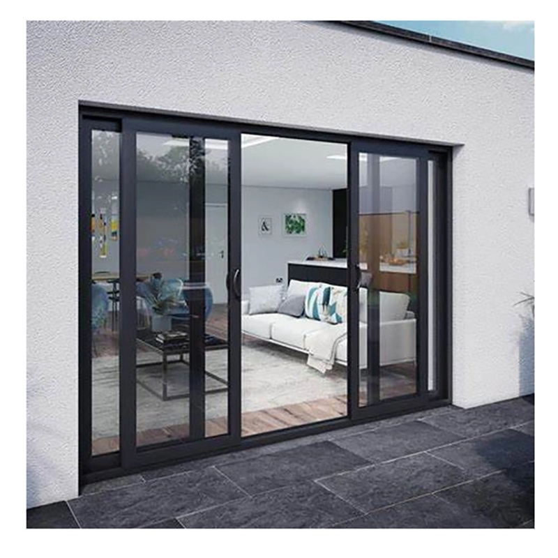 Solução de decoração de fachada Porta deslizante de alumínio de 70 mm para serviço Apartamento Townhouse