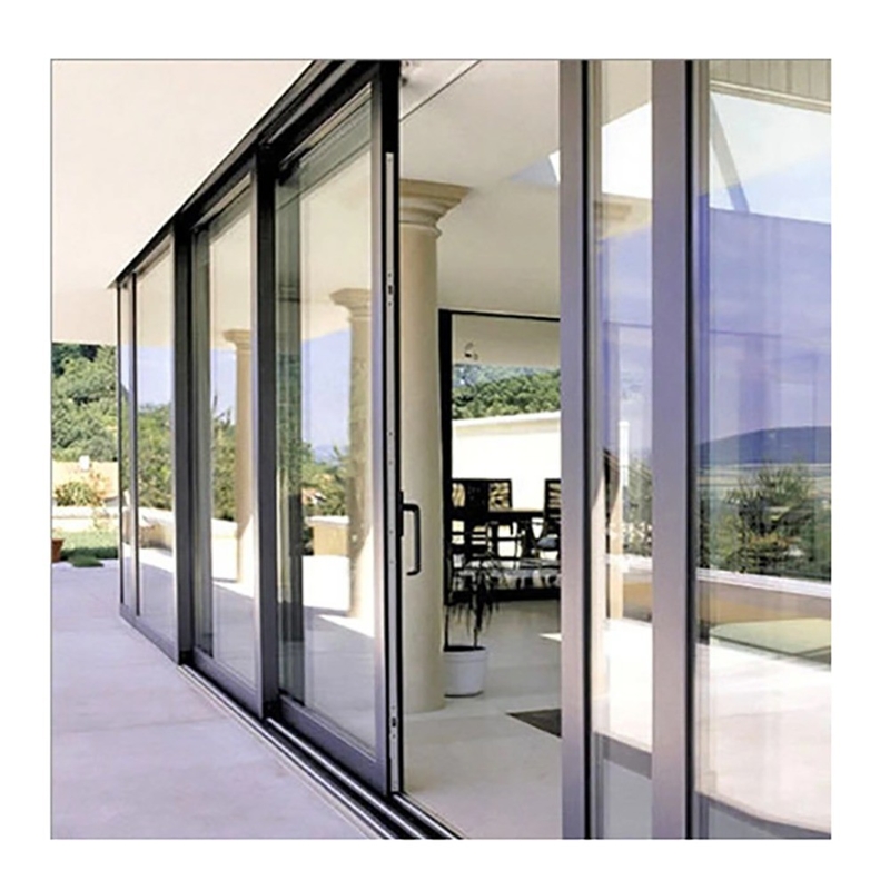 Portas deslizantes de liga de alumínio de estilo de design minimalista para ambiente exterior