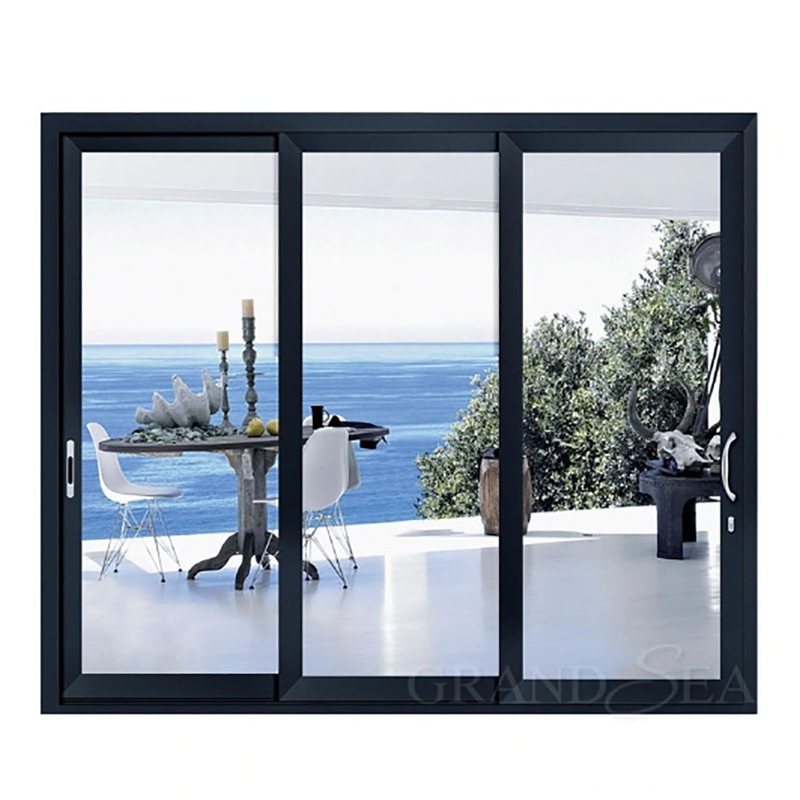 Portas deslizantes de liga de alumínio de estilo de design minimalista para ambiente exterior