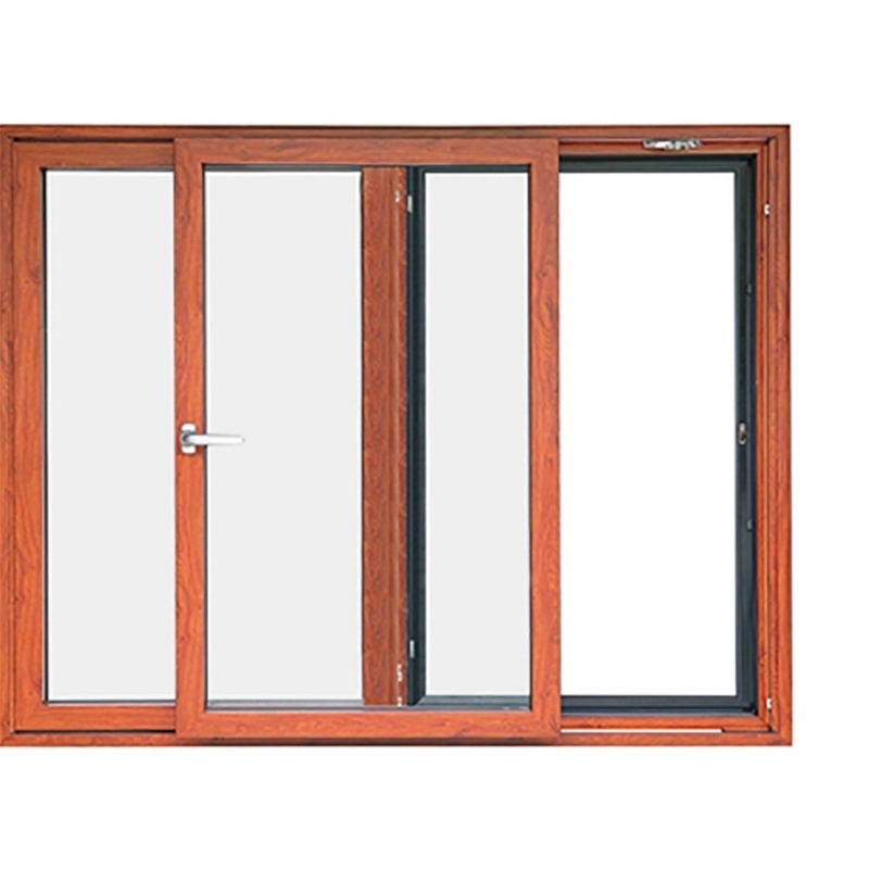Novas janelas deslizantes de alumínio de design com desempenho de isolamento térmico de 1,1 W/ (m2·K) para casa e escritório