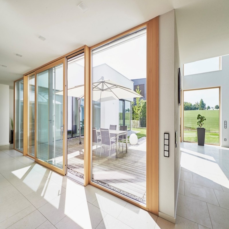 Portas impermeáveis elevadoras e deslizantes de alumínio elegantes e personalizáveis para casas e escritórios
