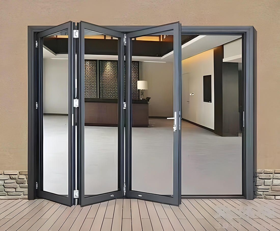 Porta de alumínio com resistência ao vento de nível 9