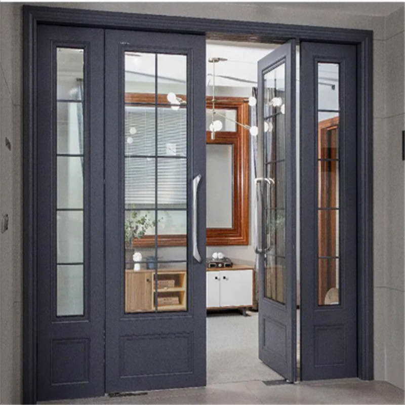 Moderno Design Alta Qualidade Alumínio Casement Porta Impermeável para Portas Distribuidores