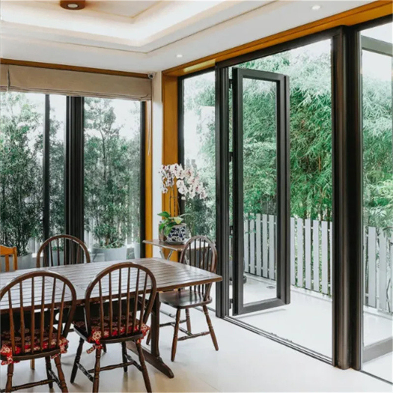 Moderno Design Alta Qualidade Alumínio Casement Porta Impermeável para Portas Distribuidores