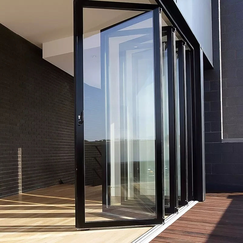 Portas de pátio de alumínio de alta qualidade com resistência à corrosão superior