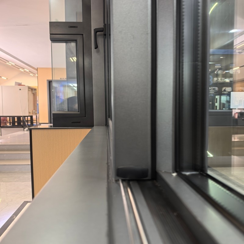 Moderno Design Alumínio Deslizante Inclinar e Virar Janela Com Nível 8 Airtightness