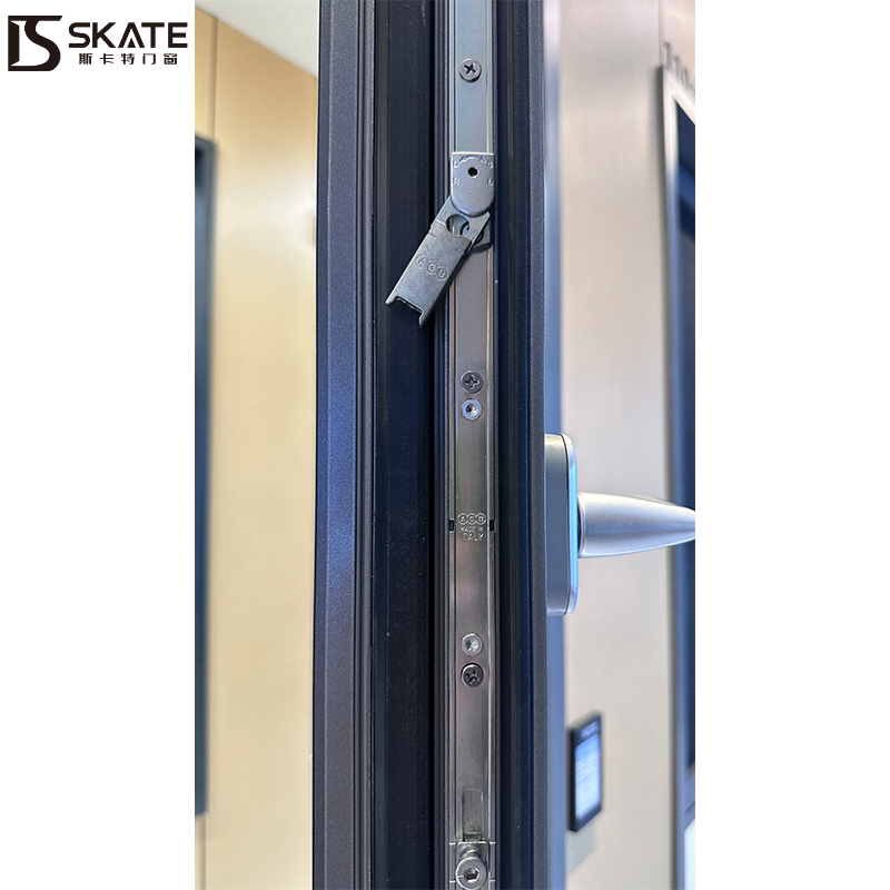 Janela de vidro temperado de alumínio de alta qualidade resistente a intempéries para casas e escritórios com hardware original SKATE