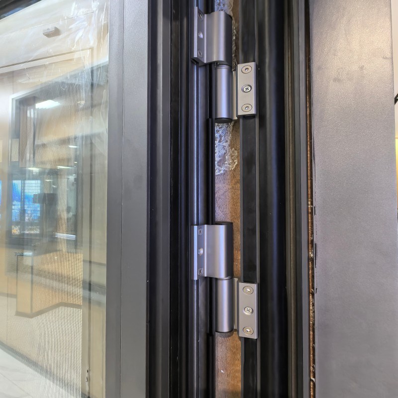 Modern Design Thermal Break Aluminum Casement Entrance Door with Long-service Life for Hotel