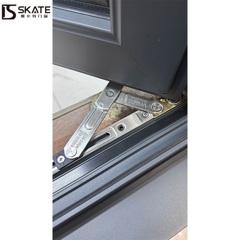 Janela de revestimento de alumínio com espessura de parede de 1,8 mm e SHRC 0,22 para casas modernas