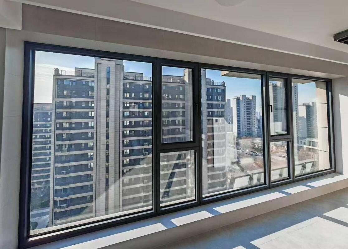 Janela de revestimento de alumínio de baixa manutenção com garantia de 5 anos e design de ruptura térmica de 0,26 U-factor