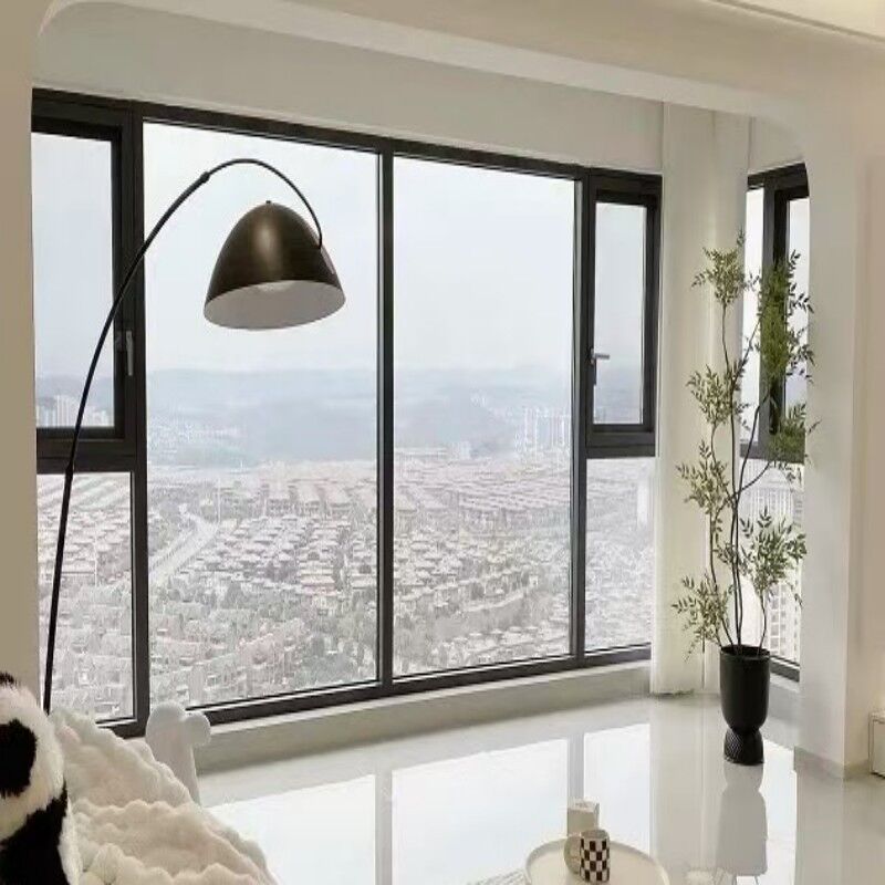 Janela de Batente de Alumínio com Design Moderno Certificado NFRC com Revestimento em Pó e Múltiplas Camadas de Vedação