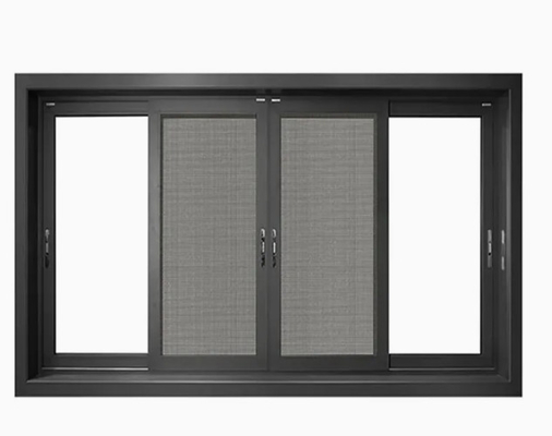 80 mm de largura Janela de vidro de alumínio de abertura horizontal para edifícios comerciais