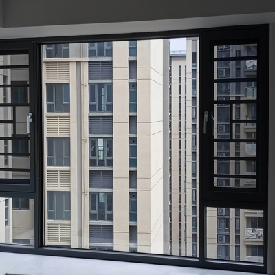 Janela de revestimento de alumínio de novo design com redução de ruído de 35 dB