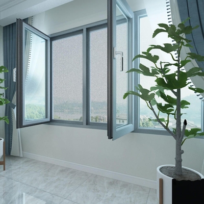 Janela de revestimento de alumínio de design moderno de estilo americano para residência e comercial