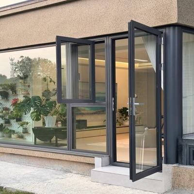 Portas de revestimento de alumínio com isolamento térmico